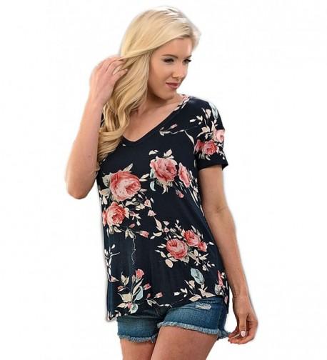 SHOPGLAMLA Classic Floral V Neck Sleeves