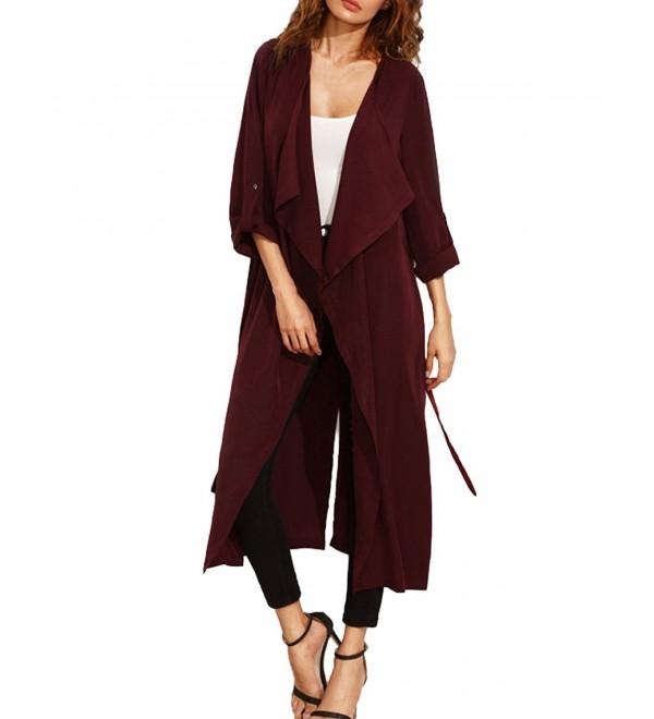 Womens Draped Open Front Cardigan Long Maxi Cardigan Sweaters Long ...