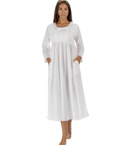 long sleeve white nightdress