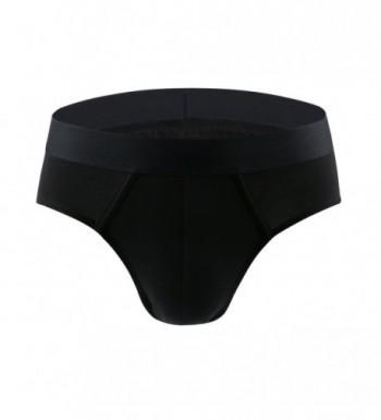 Men's 2 Packs Underwear Steel Strength Premium Cotton Hip Brief - Black ...