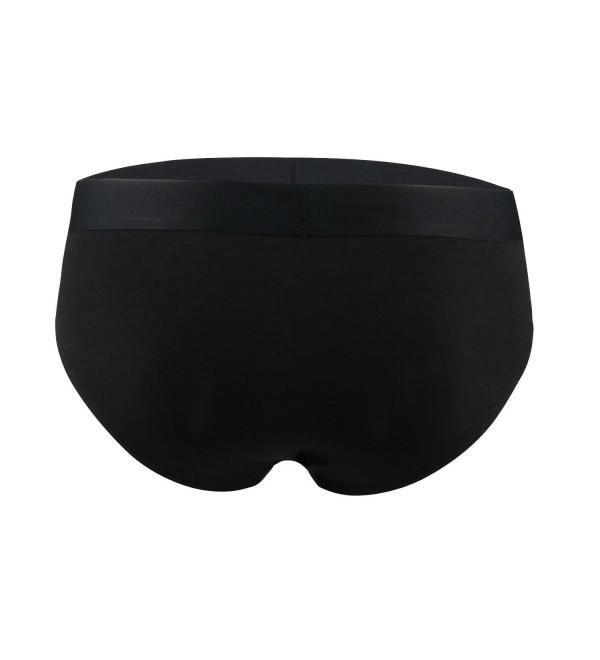 Men's 2 Packs Underwear Steel Strength Premium Cotton Hip Brief - Black ...