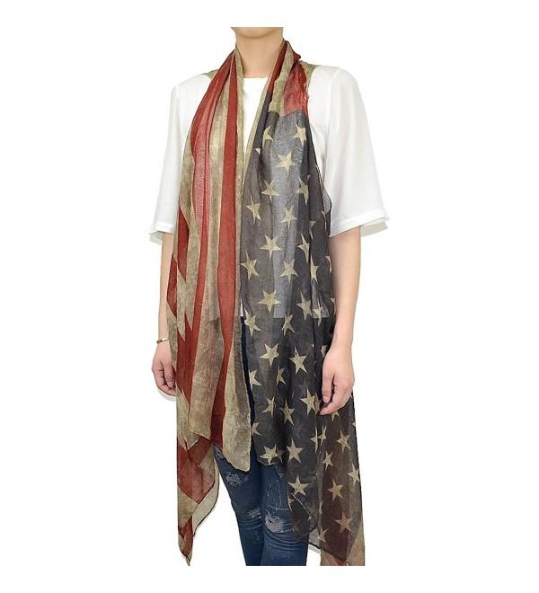 Faded American Flag Sleeveless Cardigan