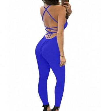 GOBLES Spaghetti Sleeveless Bodycon Jumpsuit