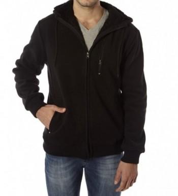 Vertical Sherpa lining fleeced hoodie
