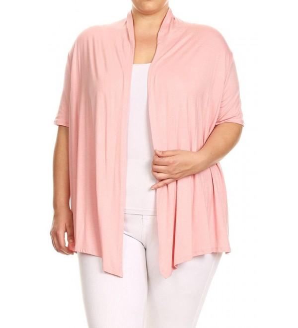 Womens Solid Sleeves Asymmetric Cardigan