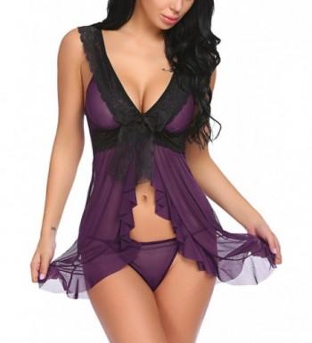 Fanala Lingerie Babydoll Ruffles Nightwear