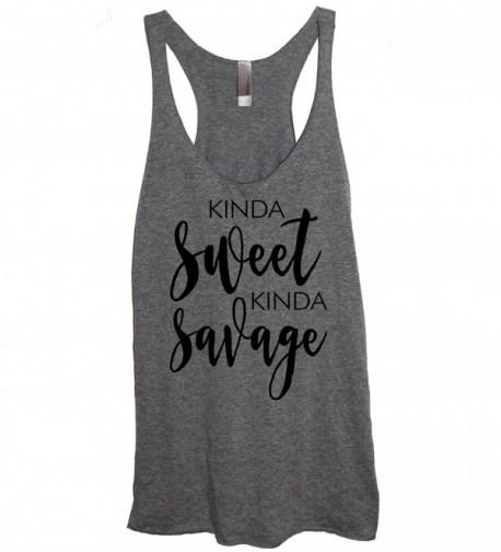 Savage Womens Tri Blend Heather Racerback