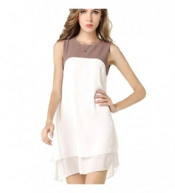 Anddyam Casual Chiffon Sleeveless Summer