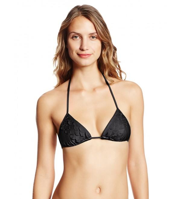 Luli Fama Womens Scalloped Triangle