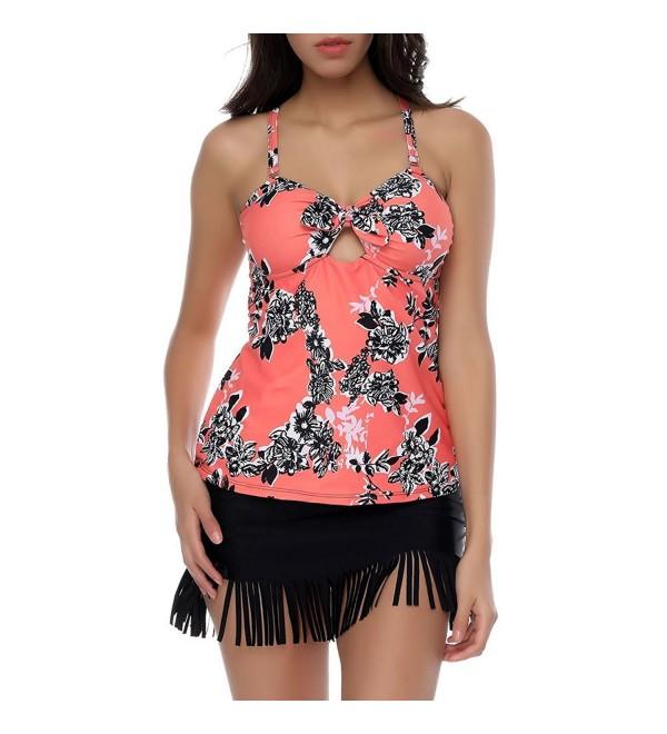 YUMDO Womens Floral Tankini Stappy