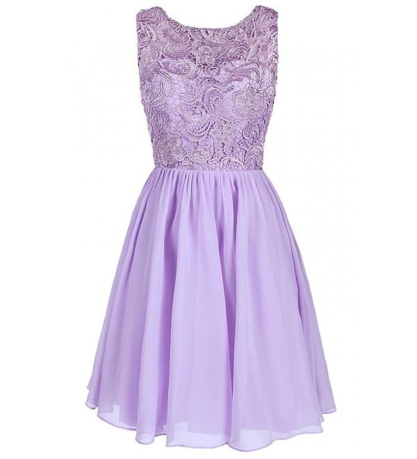 Dresstore Womens Bridesmaid Homecoming Lavender