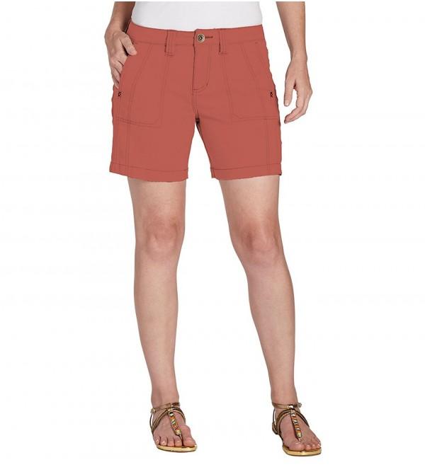 Women's Petite Somerset Short In Bay Twill - Coral Spice - CT12NRFLANG