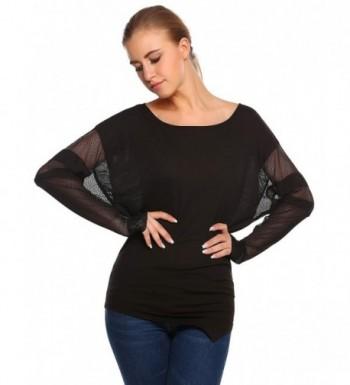 Zeagoo Womens Patchwork Dolman Sleeve