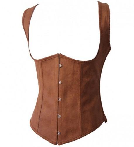 Alivila Y Fashion Steampunk Corset 2672A Brown S