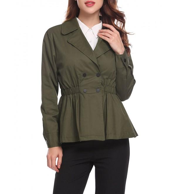 olive green short jacket