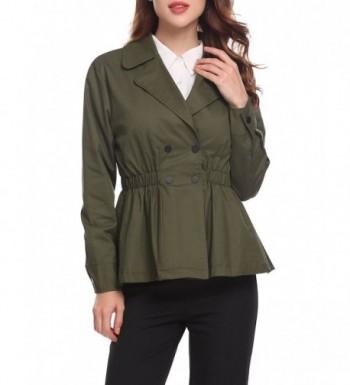 Peplum Blazer Work Jackets Women