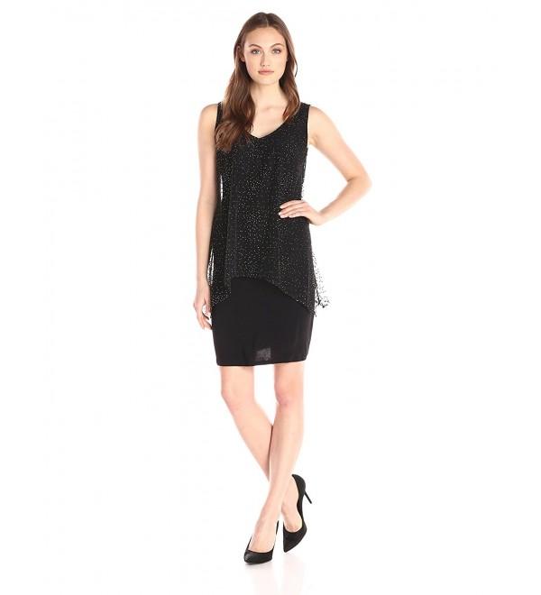 S L Fashions Womens Embellished Sheath