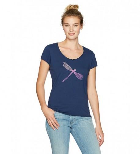 Life Good Dragonfly Pattern T Shirt