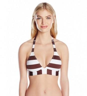 PilyQ Womens Banded Halter Bikini