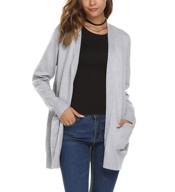 Soteer Womens Sleeve Cardigan Sweater