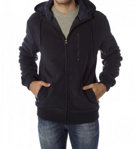 Vertical Sherpa lining fleeced hoodie