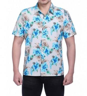 HEQU Hawaiian Beach Button Sleeve