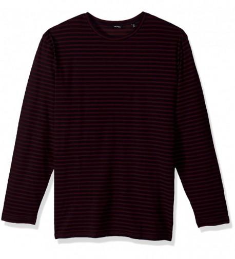 Nautica Sleeve Striped Shirt Burgundy