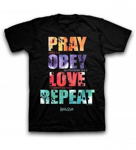 Repeat Christian T Shirt Black X Large