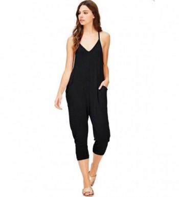 Wasabi Mint Womens Cropped Jumpsuit