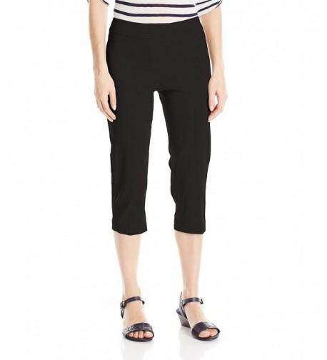 SLIM SATION Womens Straight Capri Control