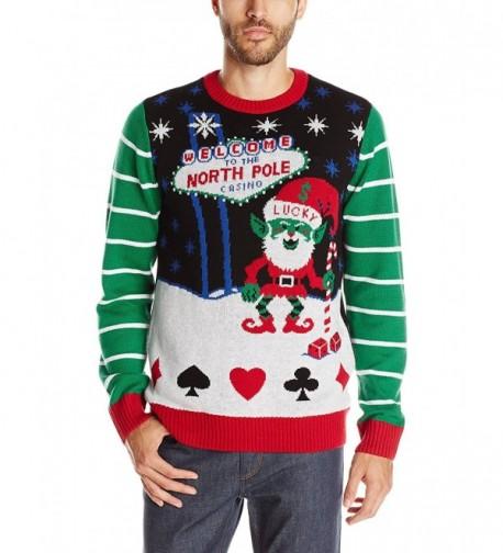 Ugly Christmas Sweater Light Up Black