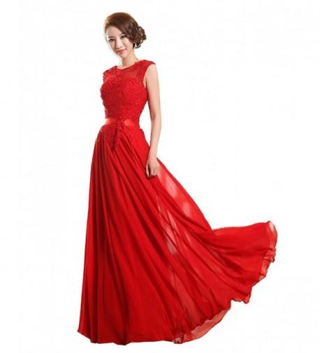 Felaladress Chiffon Appliques Bridesmaid Dresses