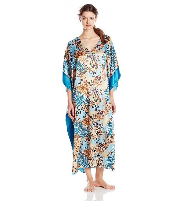 Women's Plus Size Seersucker Long Zip Robe - Turquoise - C412N9QOVNV