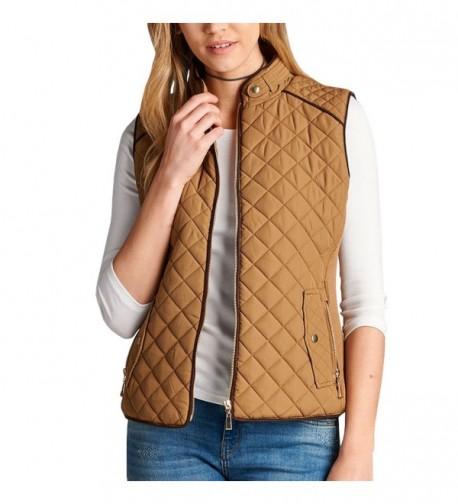 Fashionazzle Womens Lightweight Contrast Quilted