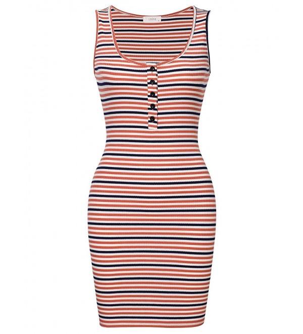 Lyoye Womens Sleeveless Stretchable Striped