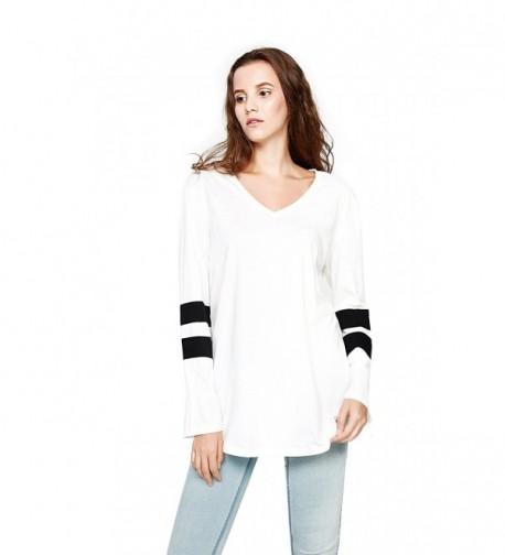 Womens Long Sleeve T-Shirt with Sport Blocking in Super Oversized Fit ...