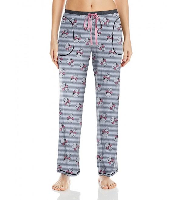 Women's Knit Pajama Pant - Grey Stripe - CC12N33IY4O