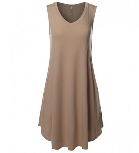 Awesome21 Solid V Neck Sleeveless Pocket