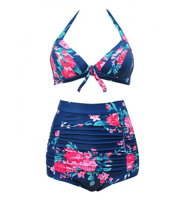 JOYMODE Halter Swimsuits Swimwear Bathing