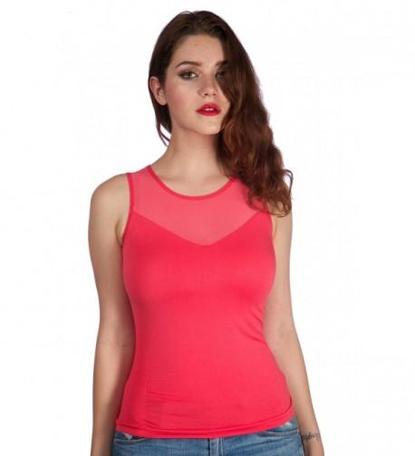 Sleeveless Stretch Shirt Ribbed Sides