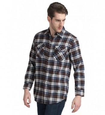 Vobaga Casual Button Checked Flannel