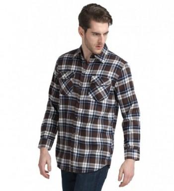 Vobaga Casual Button Checked Flannel