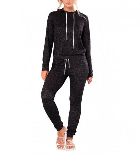 Selowin Womens Pullover Sweatpants Tracksuit