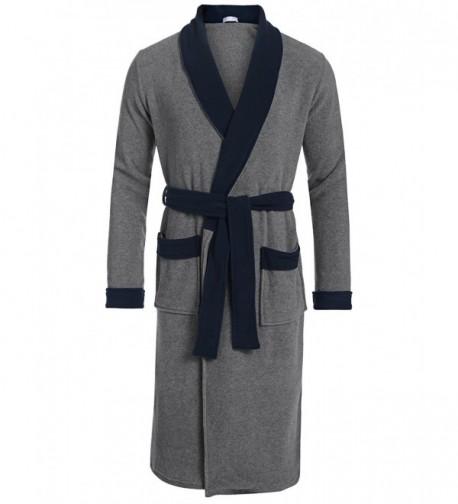 Lamore Fleece Sleeve Bathrobe Kimono