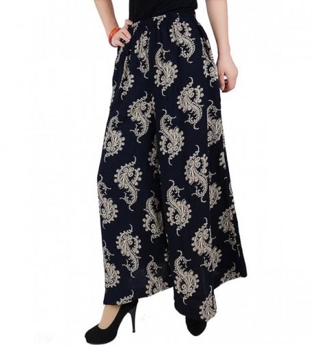 Womens Elastic Cotton Floral Culottes