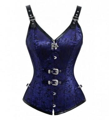 Kimring Steampunk Brocade Overbust Bustier