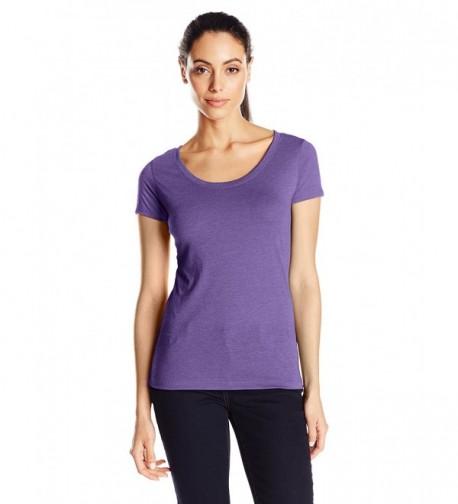 Clementine Womens Tri Blend Purple XX Large