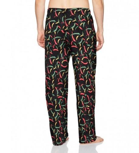 Men's Printed Microfleece Pajama Pant - Chili Pepper - CP185AXDEAQ