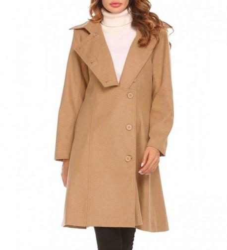 Easther Womens Single Breasted Overcoat