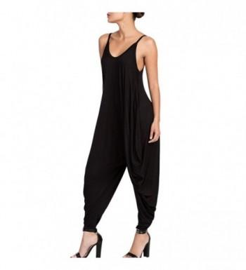 Dreamskull Womens Spaghetti Jumpsuit Neckline